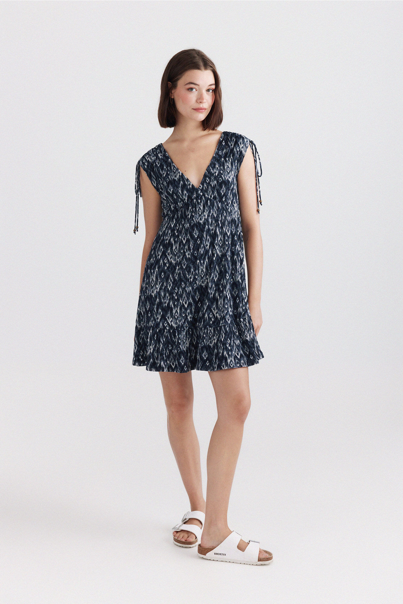 Springfield Vestido con cordones en los hombros