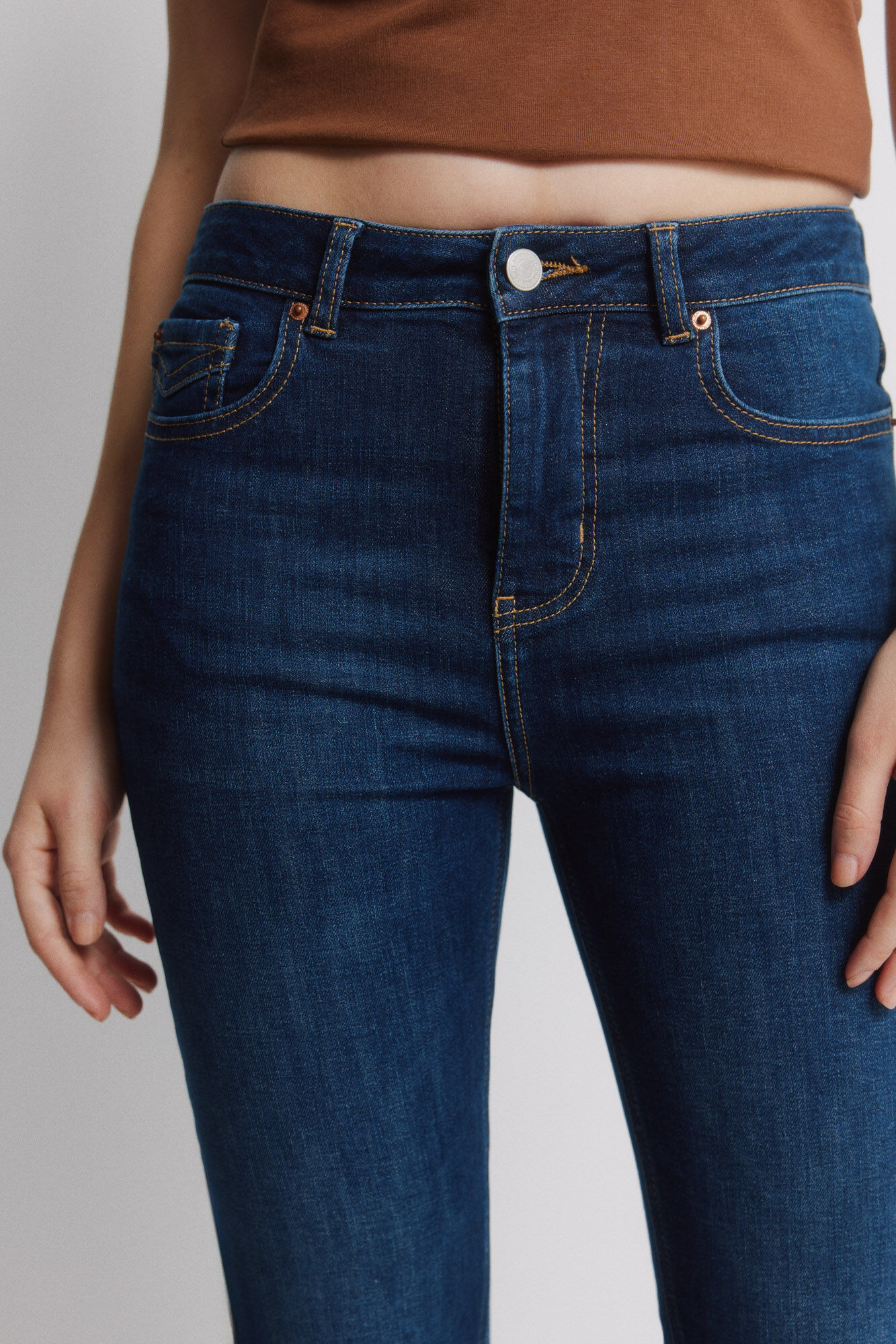 Springfield Jeans acampanados azul