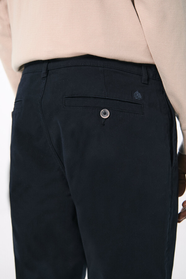 Springfield Pantalón chino regular fit marino