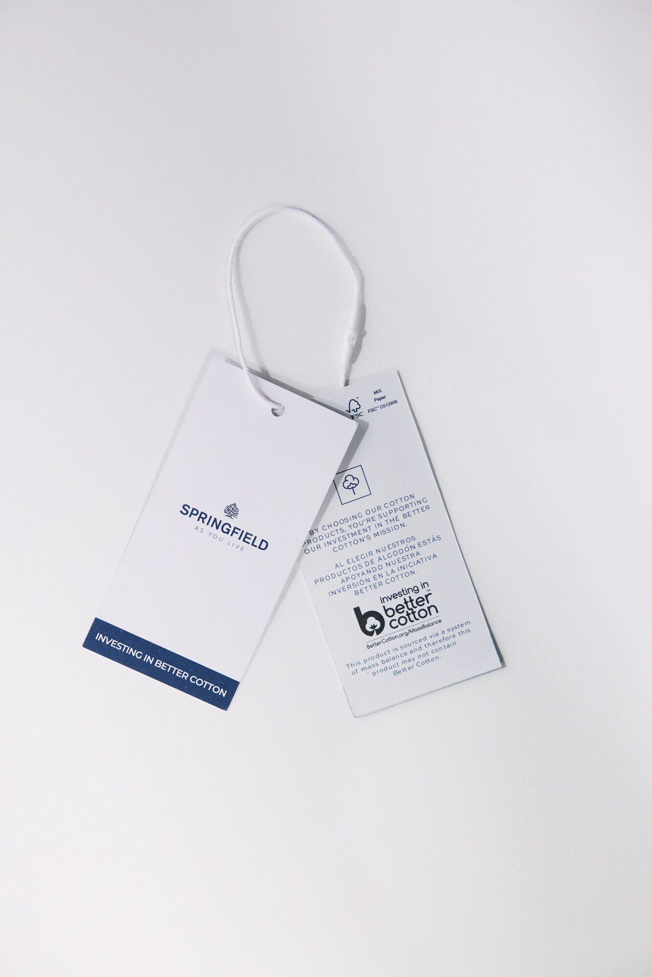 Springfield Camisa cuadros azul