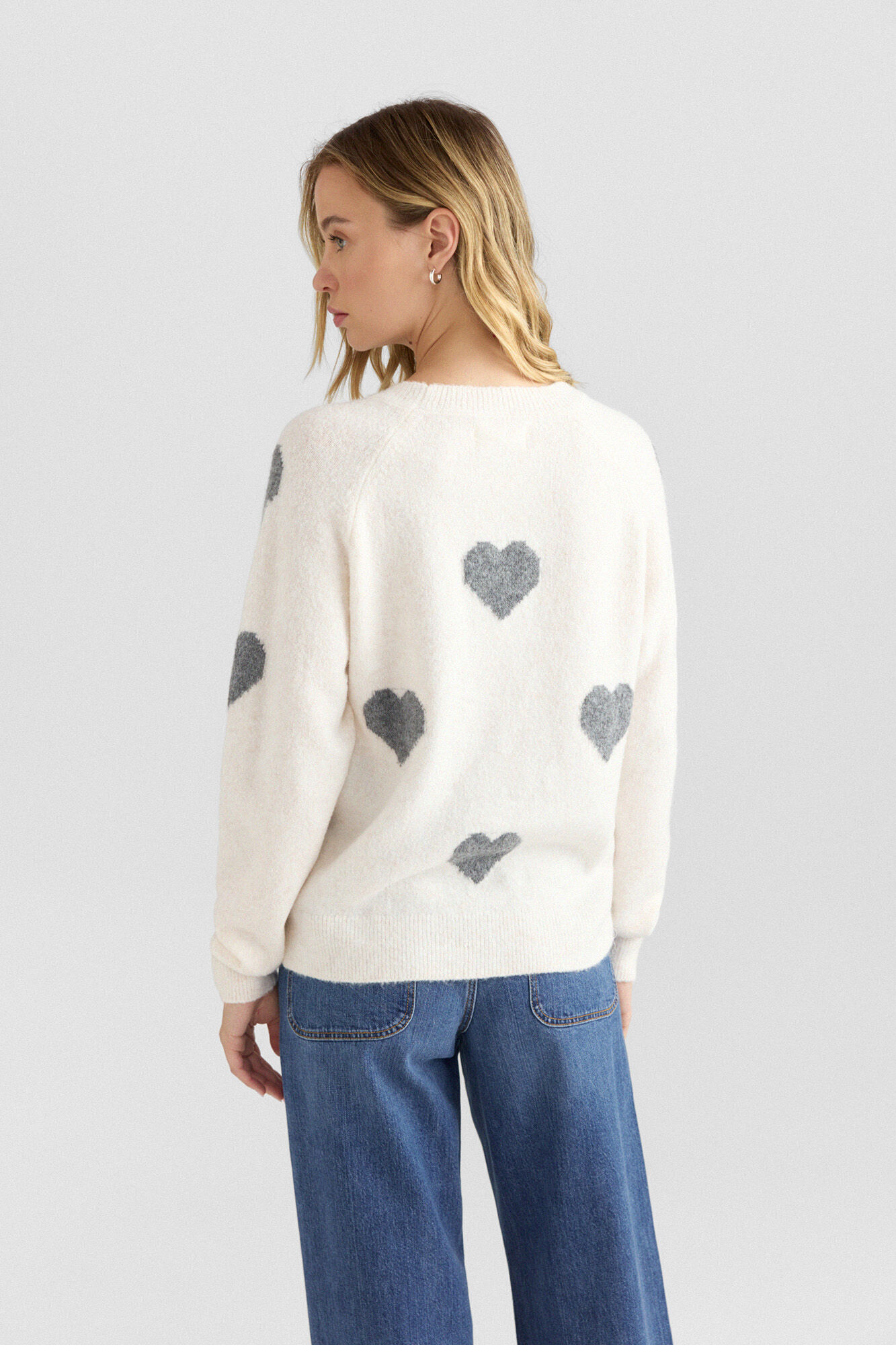 Springfield Su&eacute;ter de corazones beige