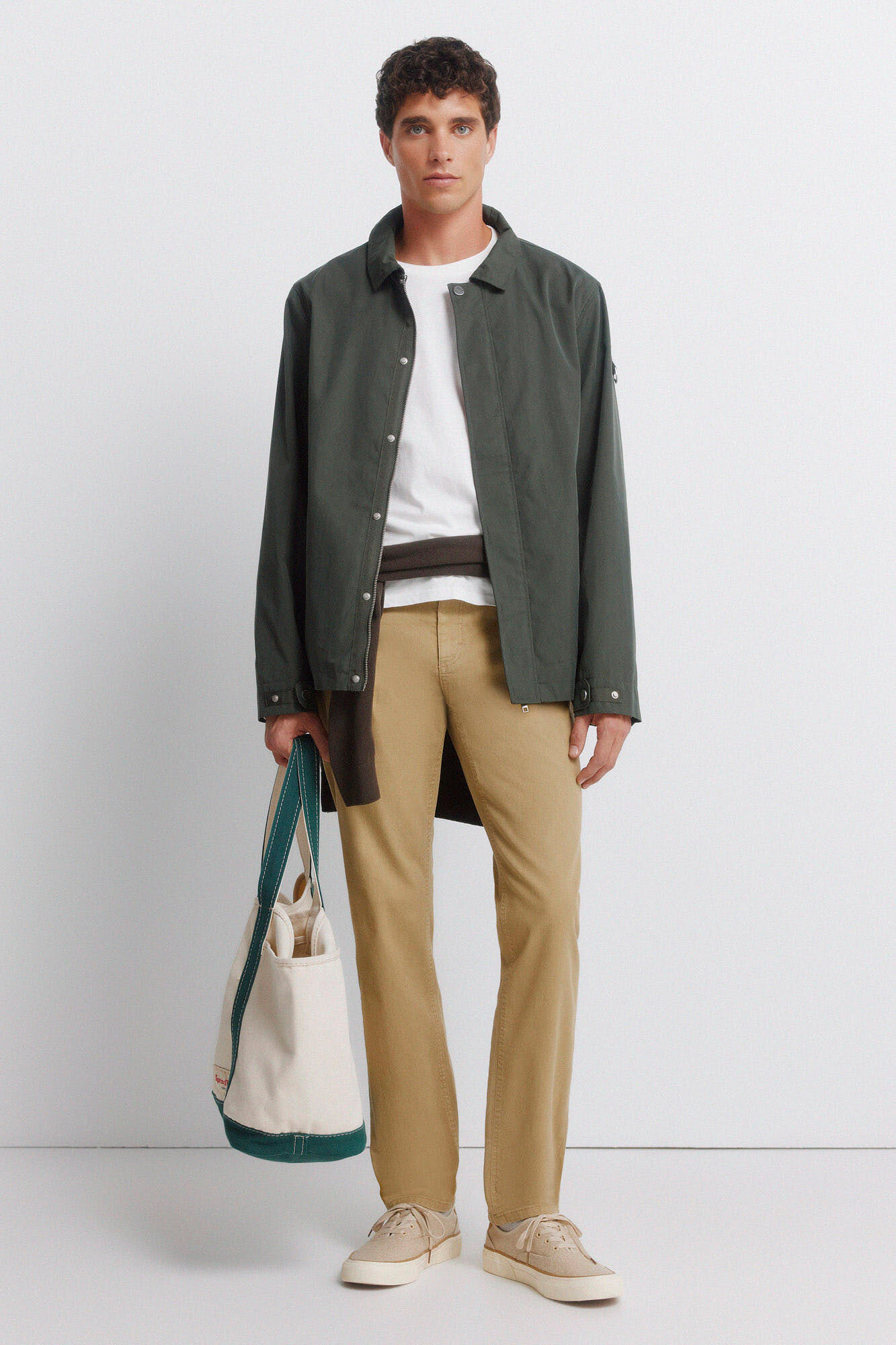 Springfield Pantal&oacute;n de 5 bolsillos lavado slim fit