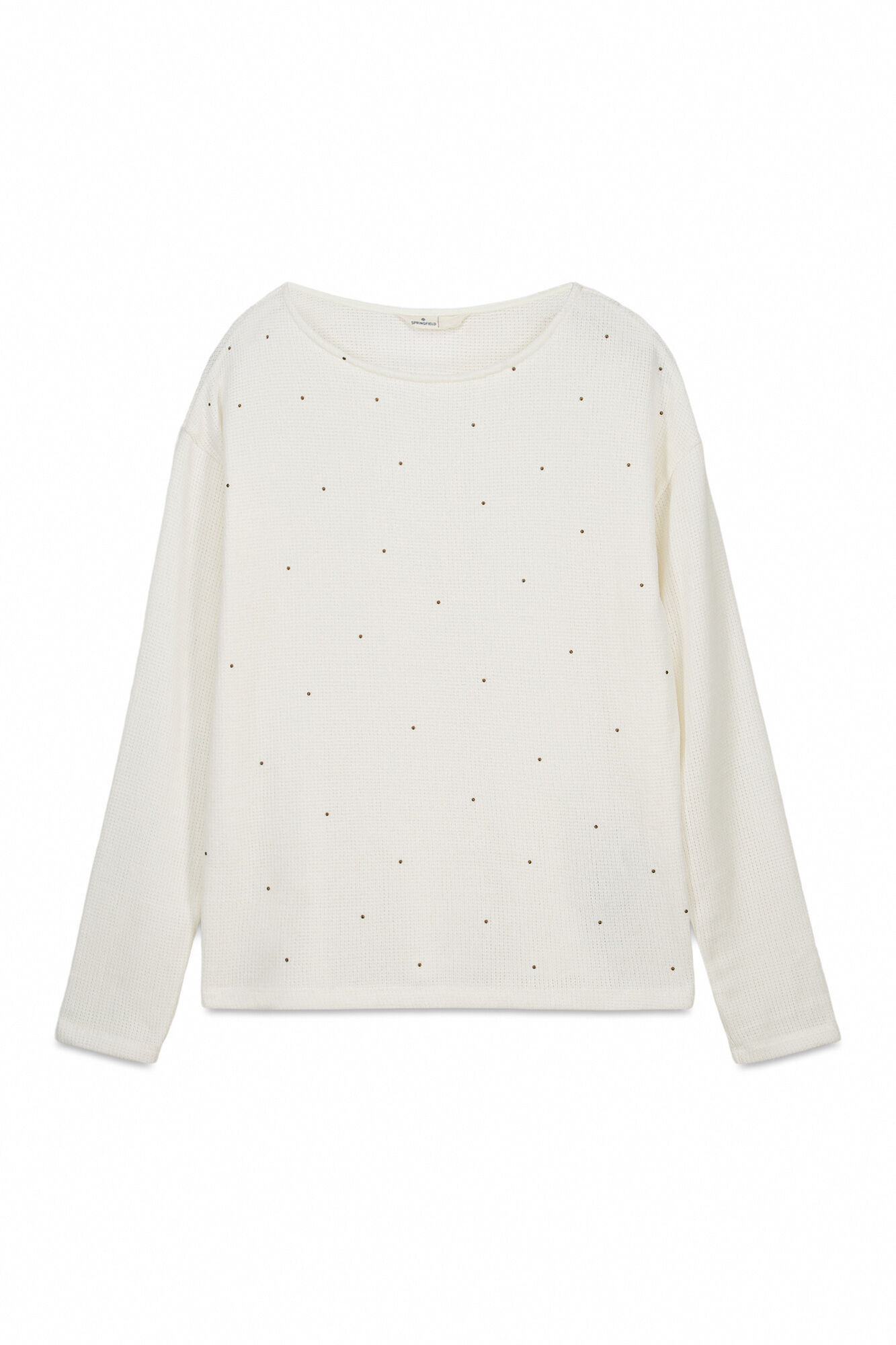 Springfield Playera con tachuelas beige