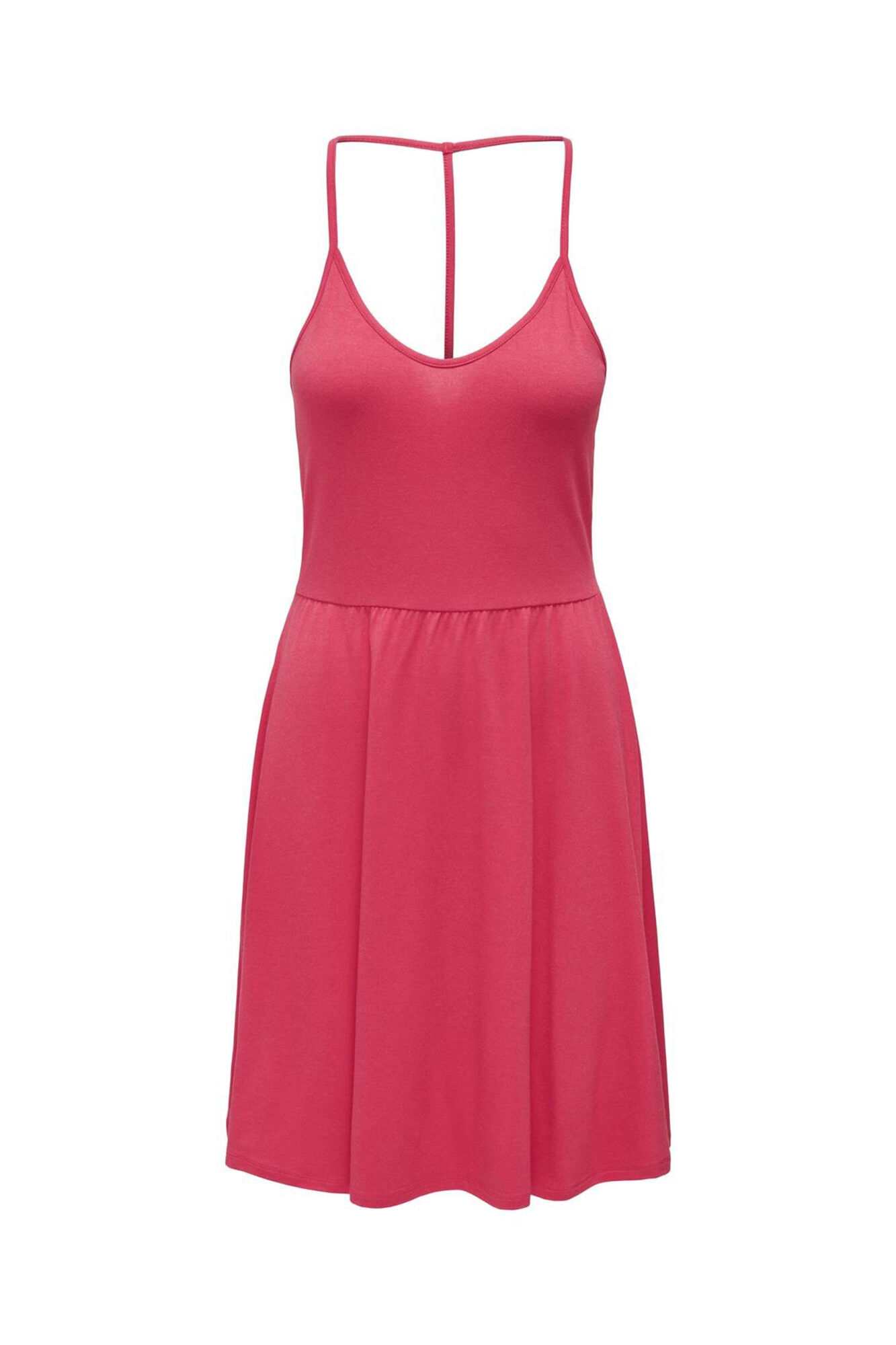 Only Vestido corto tirantes fucsia