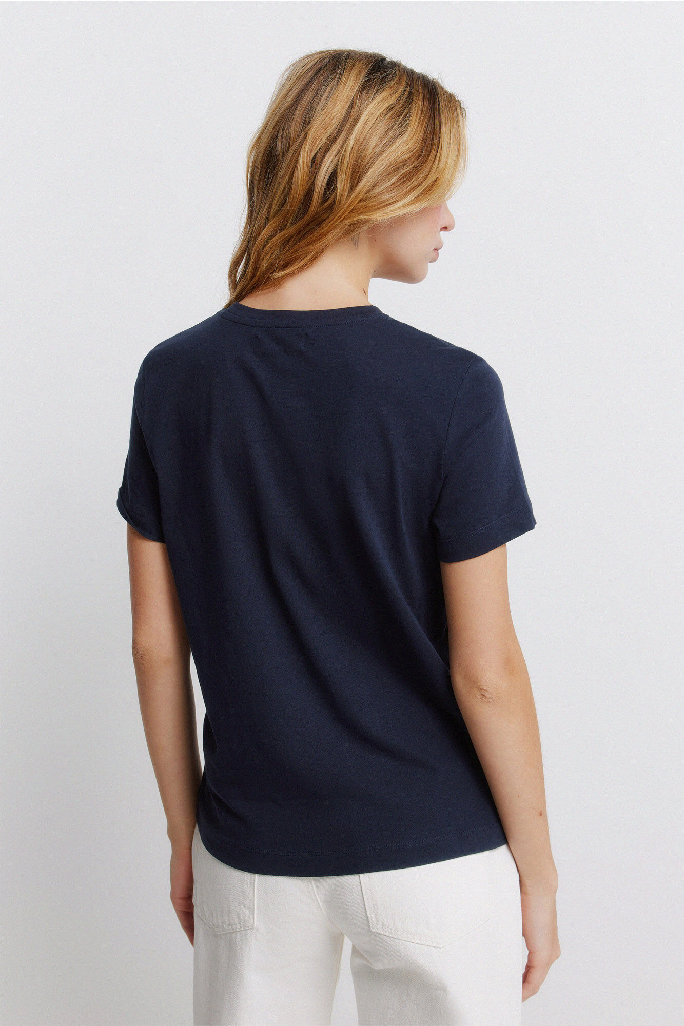 Springfield Playera b&aacute;sica manga corta marino