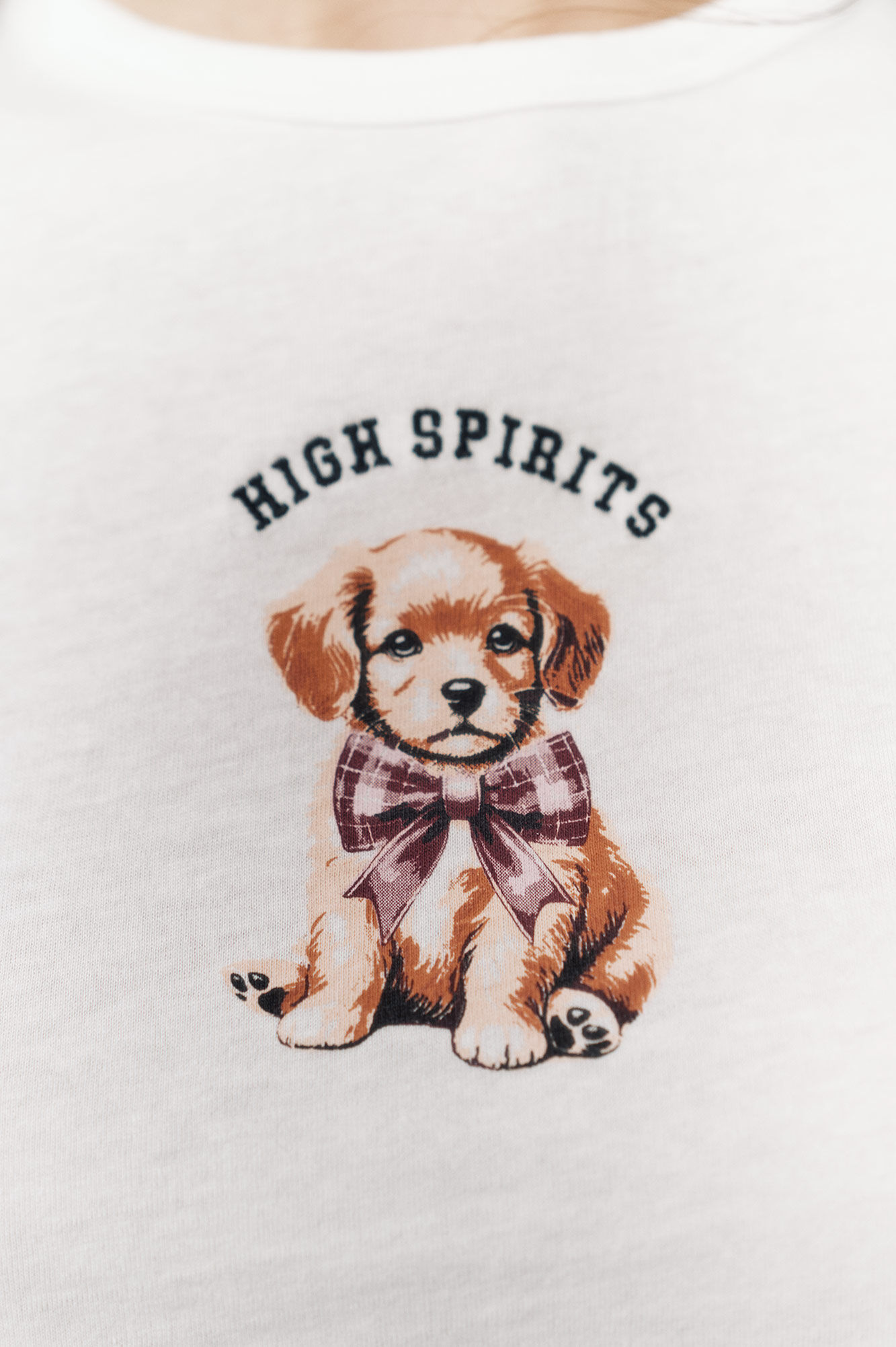 High Spirits Playera Waggy beige