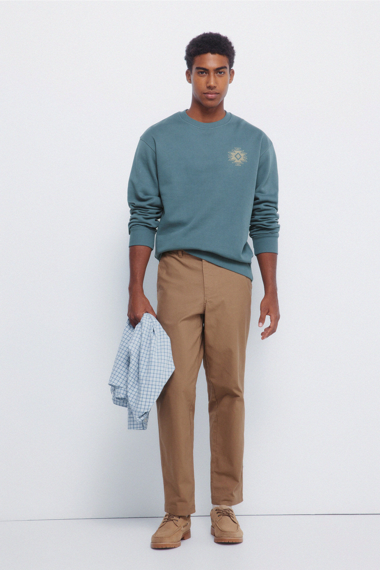 Springfield Sudadera de cuello redondo ajustado Legend azul