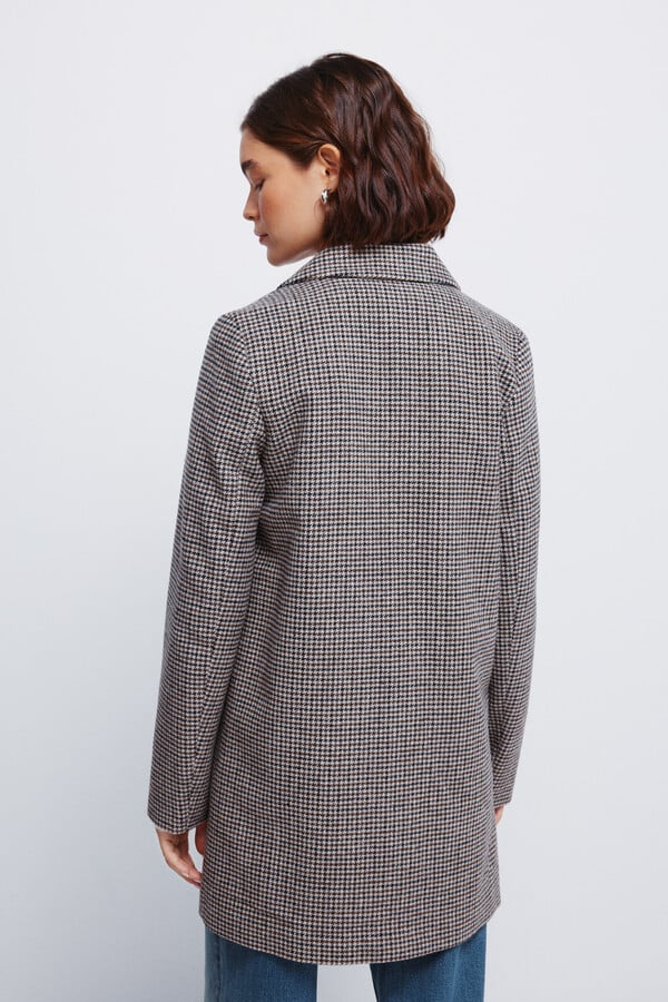 Springfield Chamarra chamarra con cuello de solapa azulado