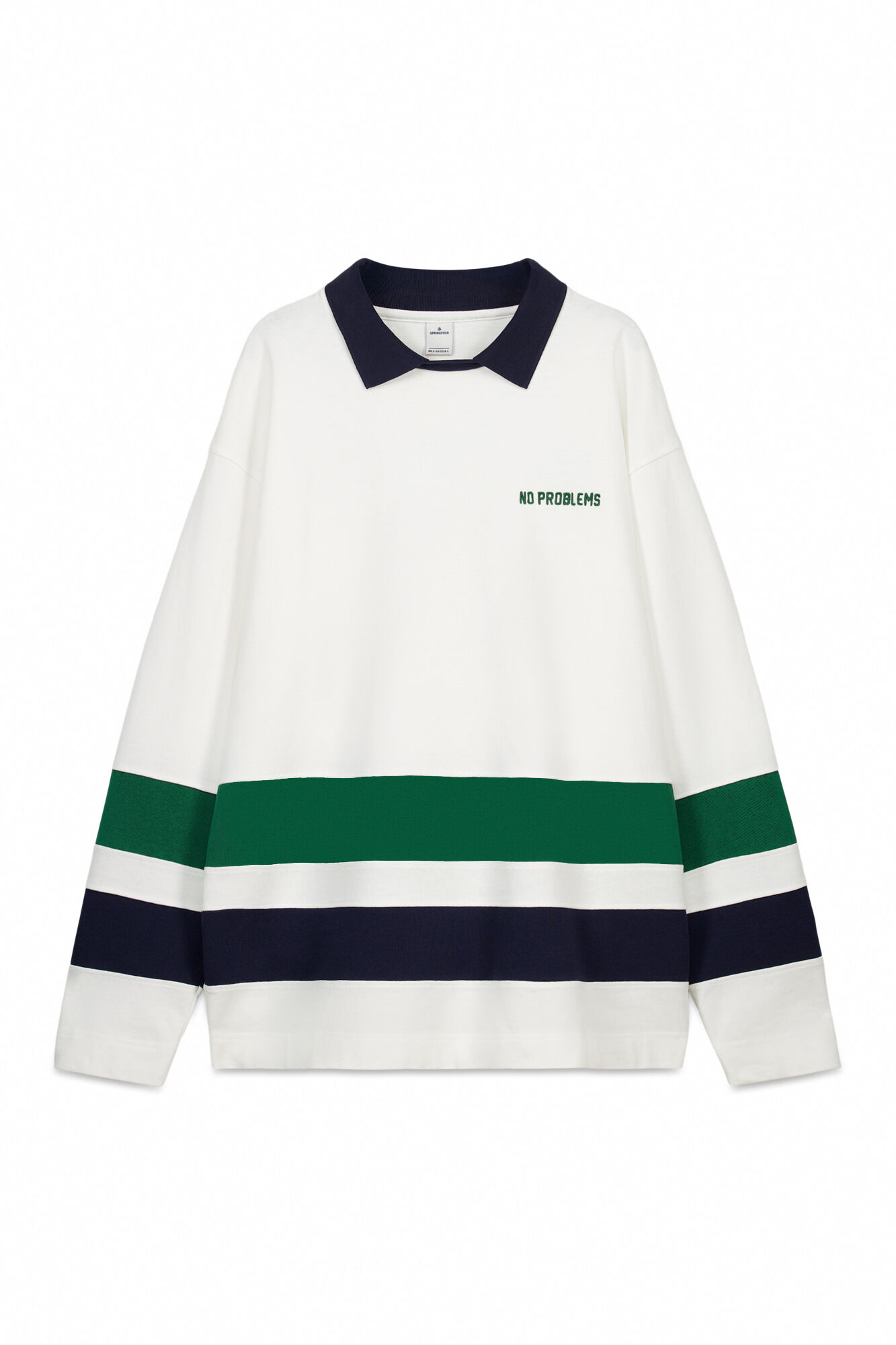 Springfield Playera manga larga doble weekend marfil