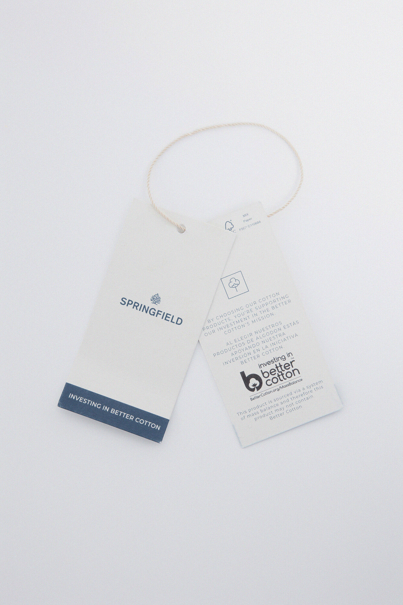 Springfield Camisa denim azul