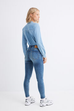 Springfield Jeans Skinny Push up azul