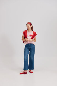 Springfield Playera gráfica fucsia