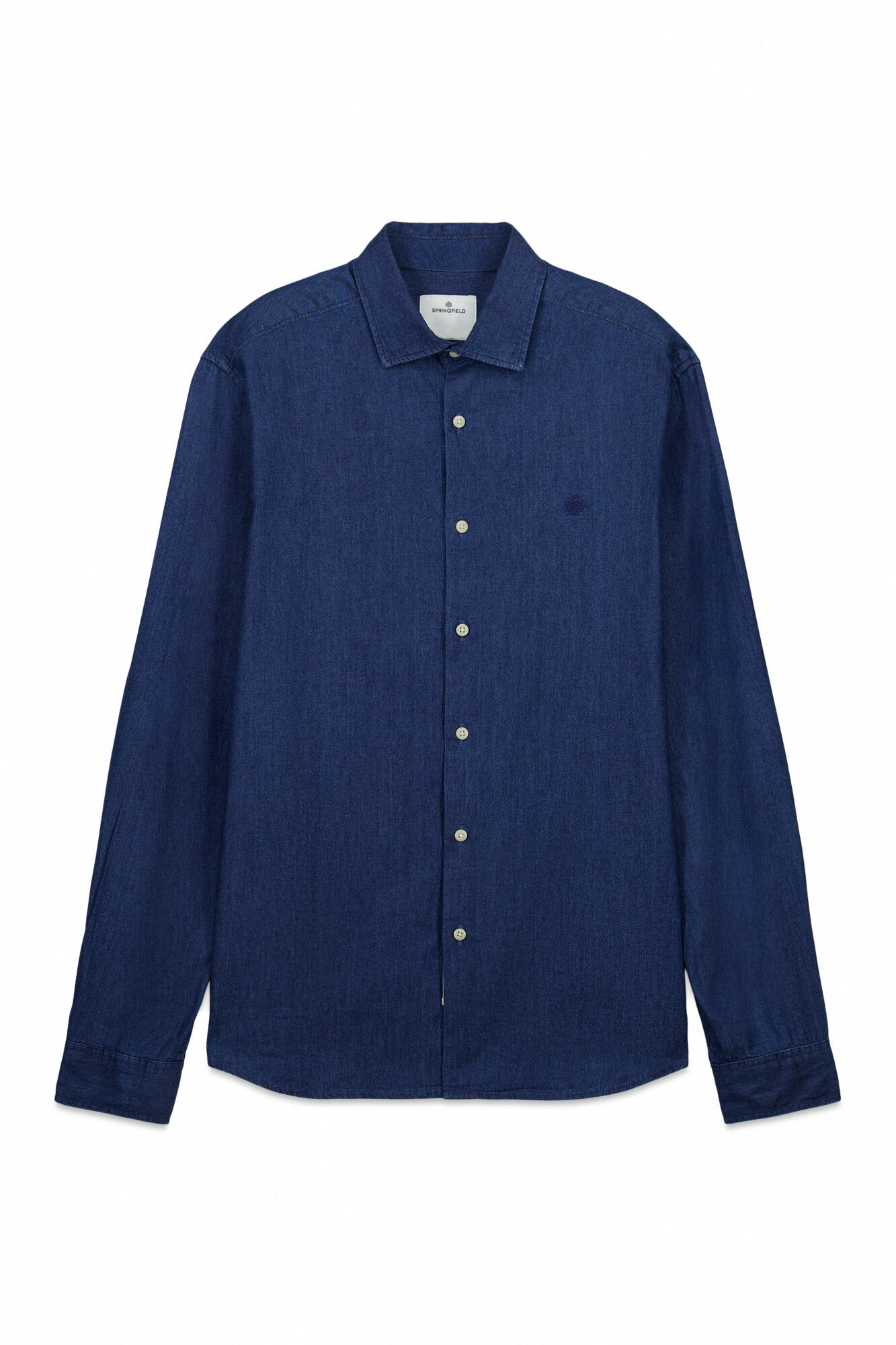 Springfield Camisa de mezclilla azulado