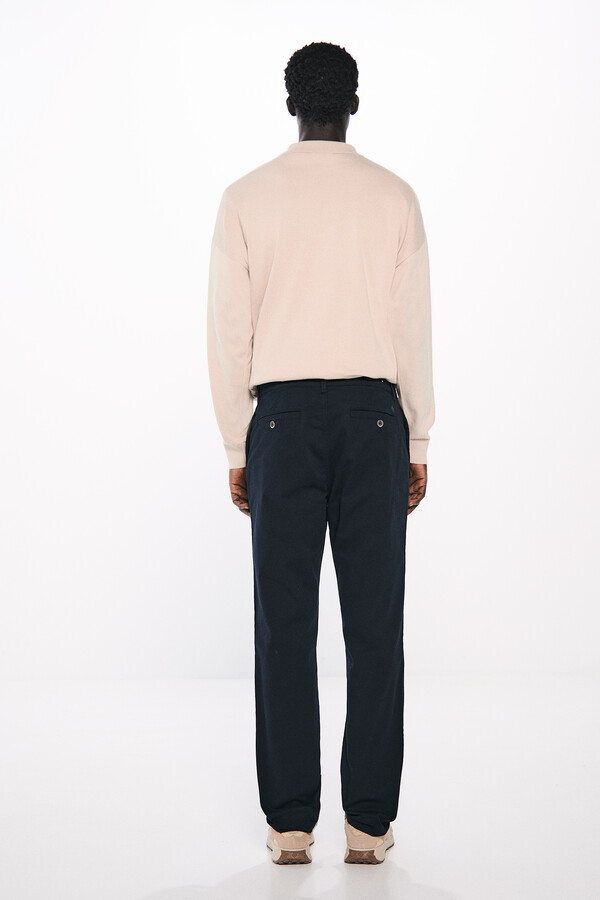 Springfield Pantalón chino regular fit marino