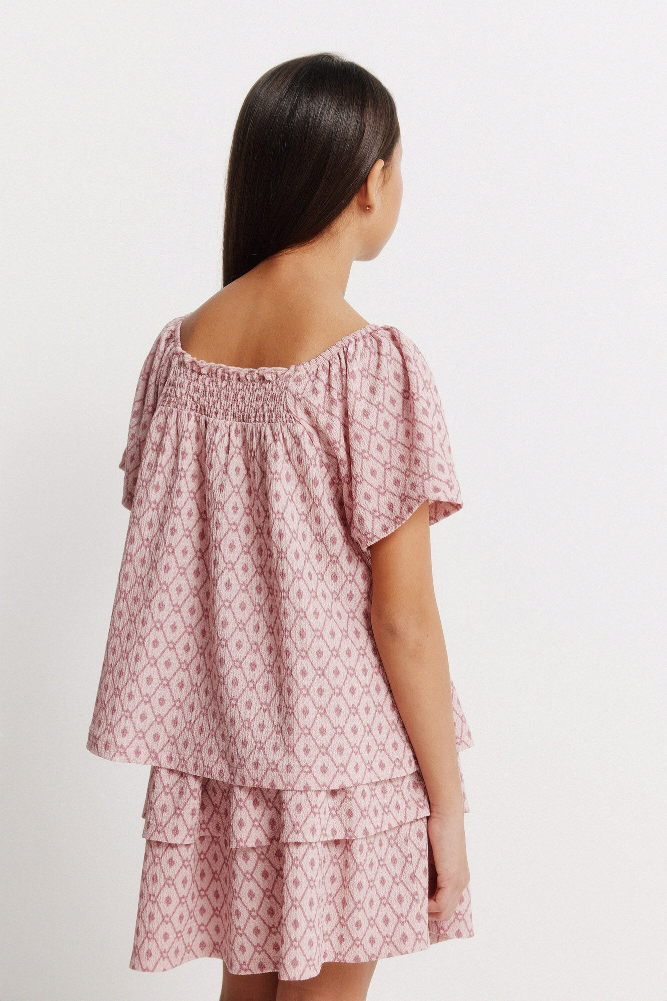 Springfield Kids Blusa ikat para ni&ntilde;a morado/lila