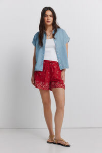 Springfield Short de algod&oacute;n estampado