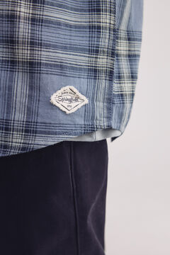 Springfield Camisa algodón slum cuadros azul