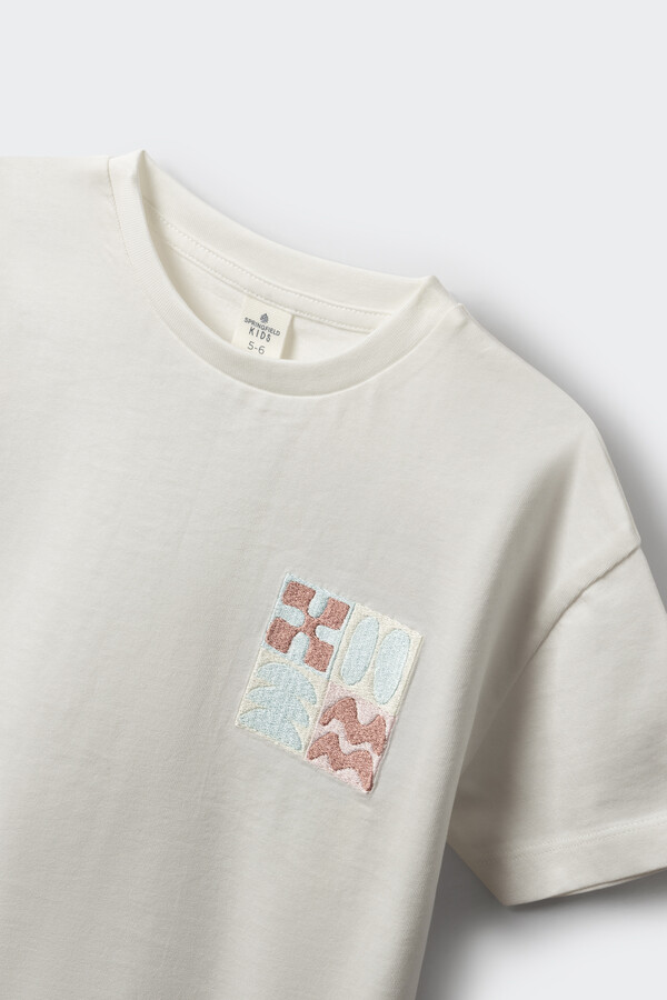 Springfield Kids Playera Culture Alternative niño marfil