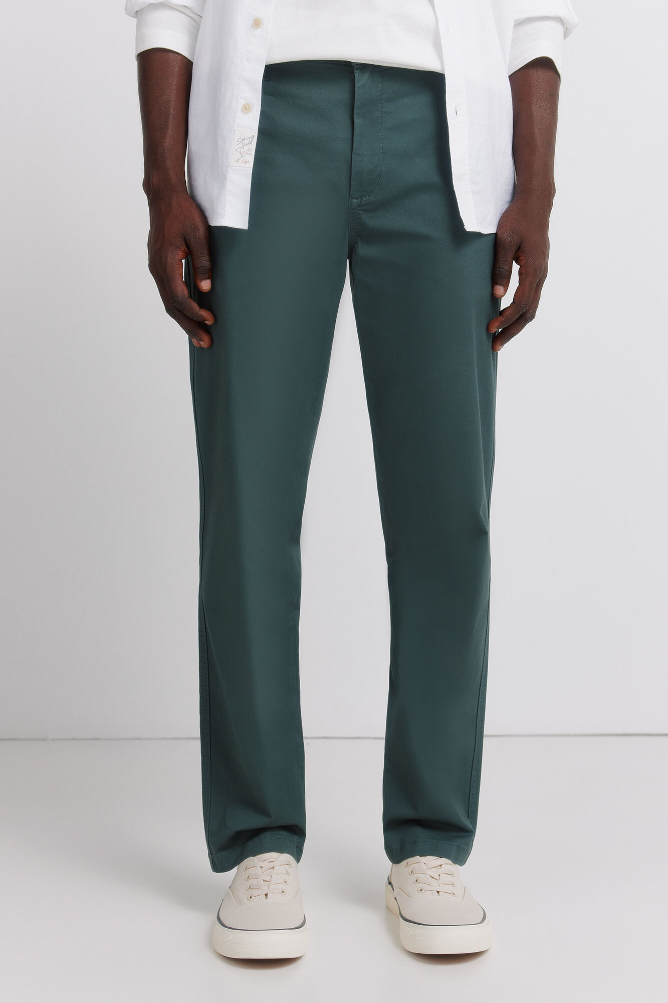 Springfield Pantal&oacute;n chino slim fit de color