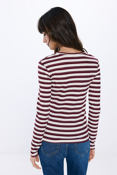 Springfield Playera rayas lurex púrpura
