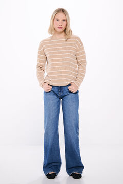 Springfield Playera chenilla rayas beige