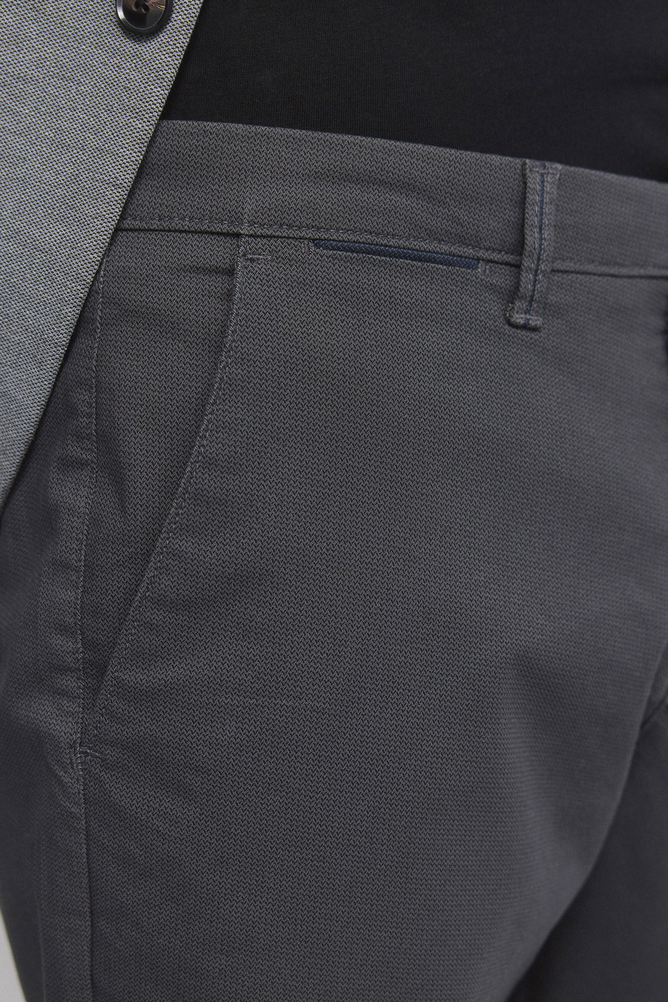 Springfield Pantal&oacute;n chino microestampado slim fit gris