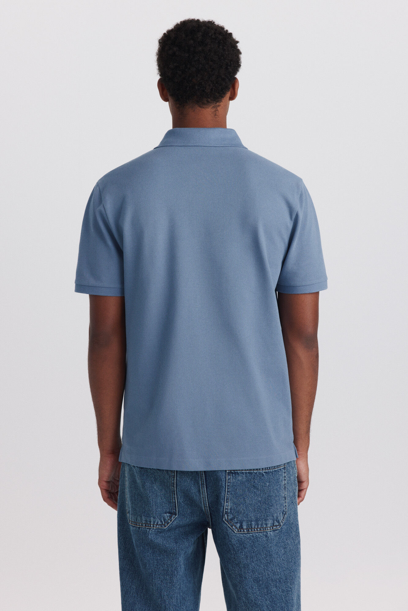 Springfield Polo de piqu&eacute; b&aacute;sico Springfield regular fit azul