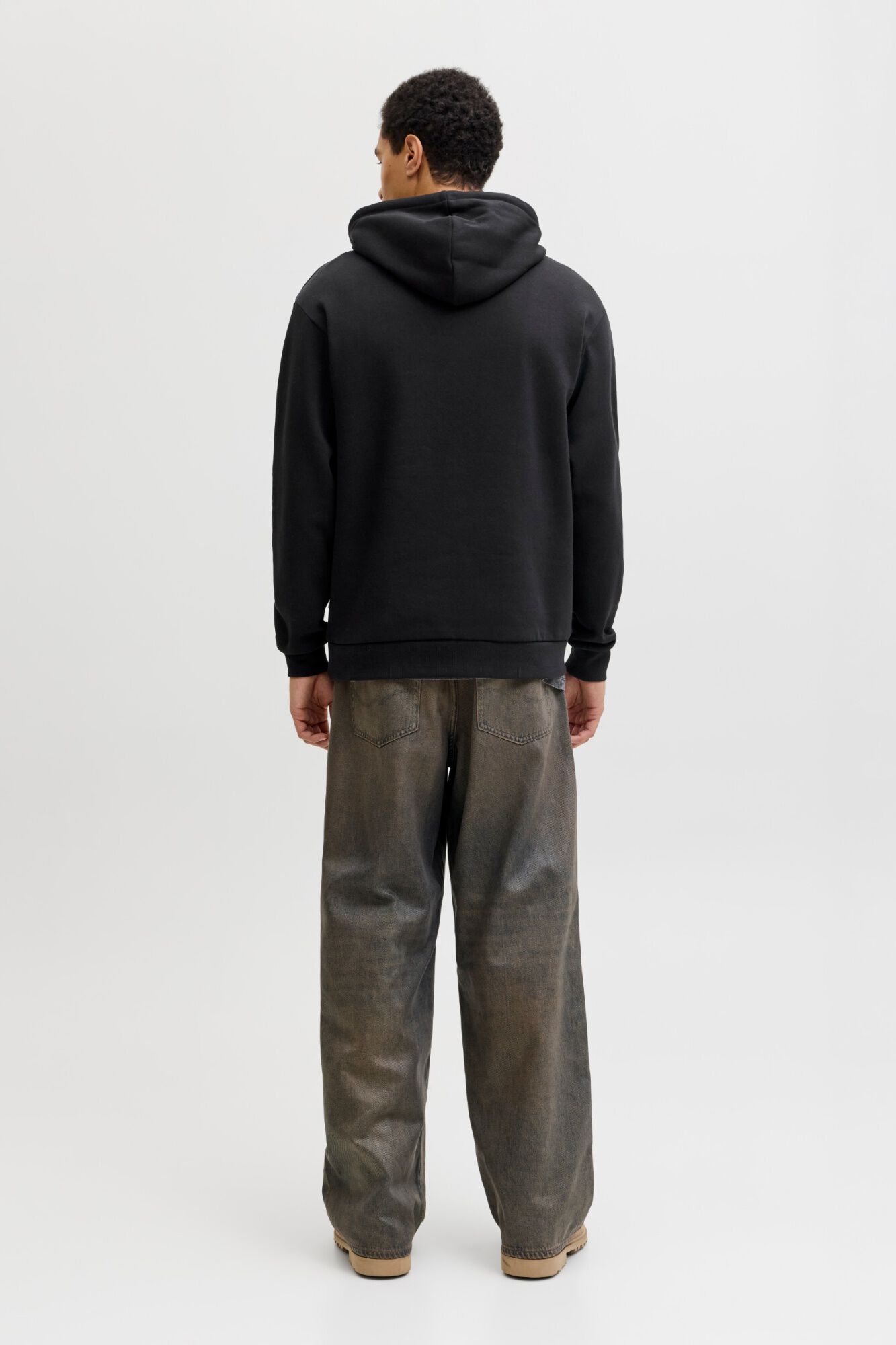 Jack & Jones Sudadera b&aacute;sica con capucha negro