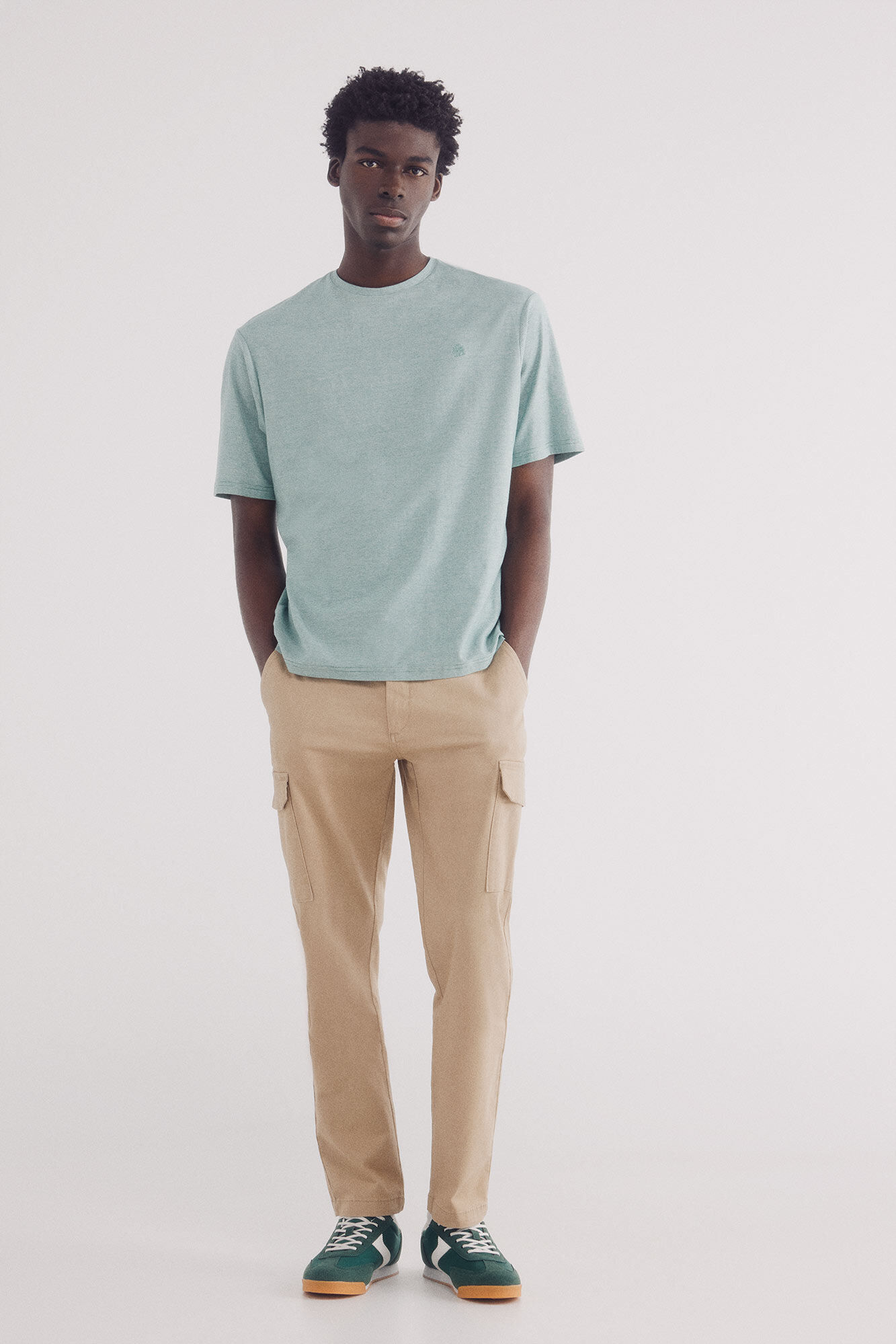 Springfield Playera microraya verde