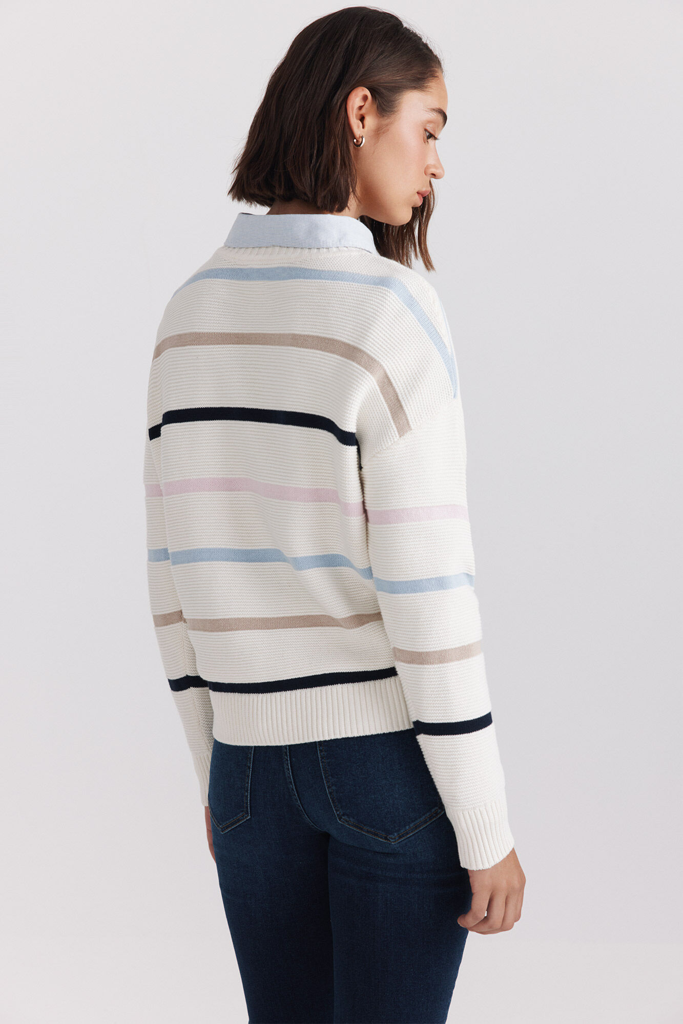 Springfield Jersey de rayas blanco