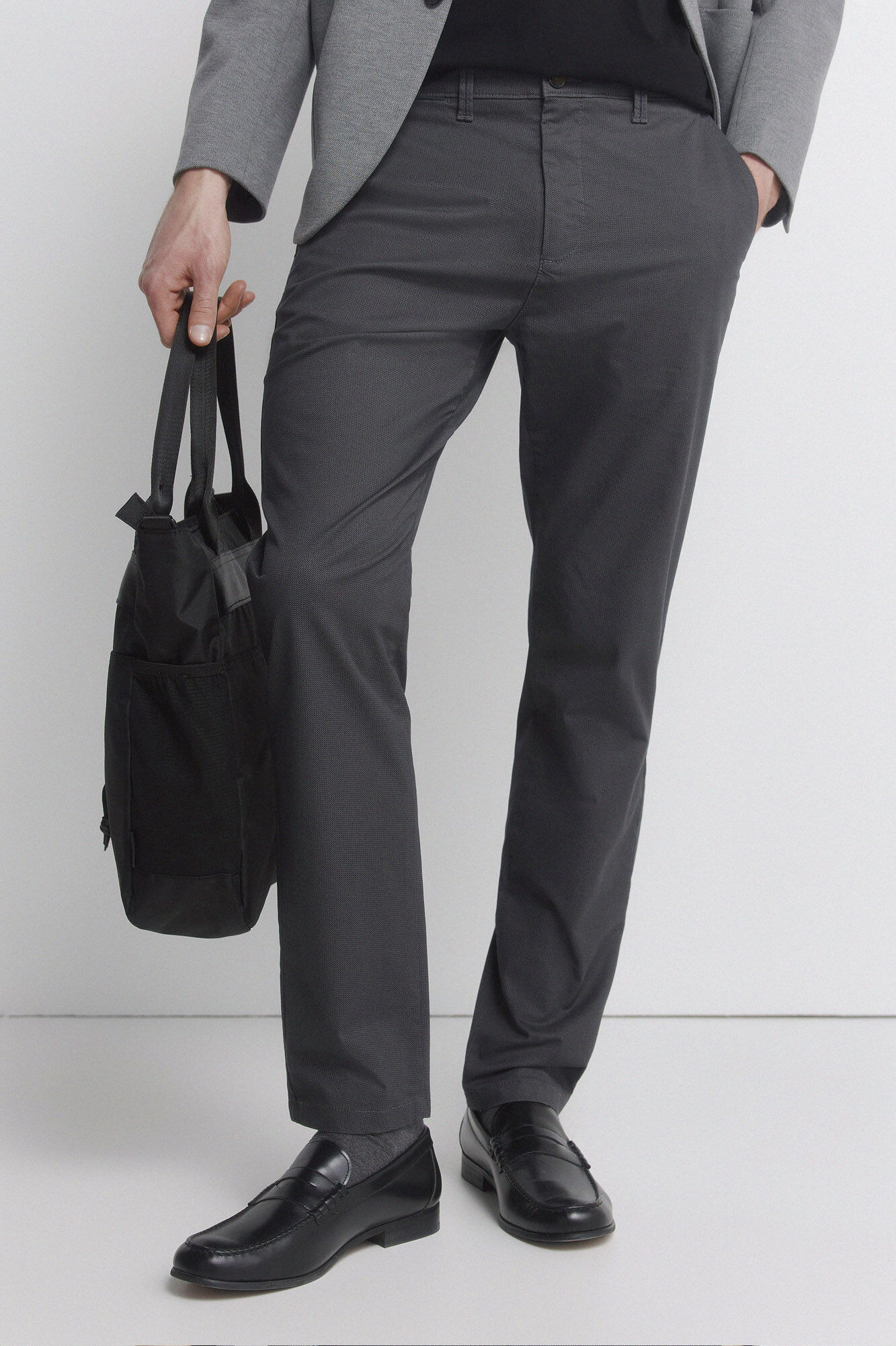 Springfield Pantal&oacute;n chino microestampado slim fit