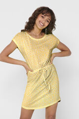 Only Vestido de corte holgado amarillo