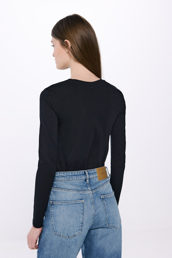 Springfield Playera entallada algodón  negro