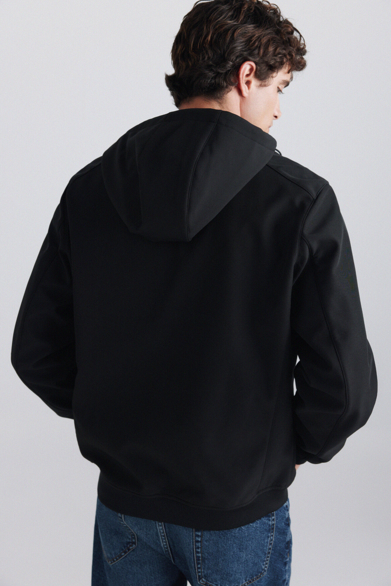 Springfield Chamarra softshell con capucha negro