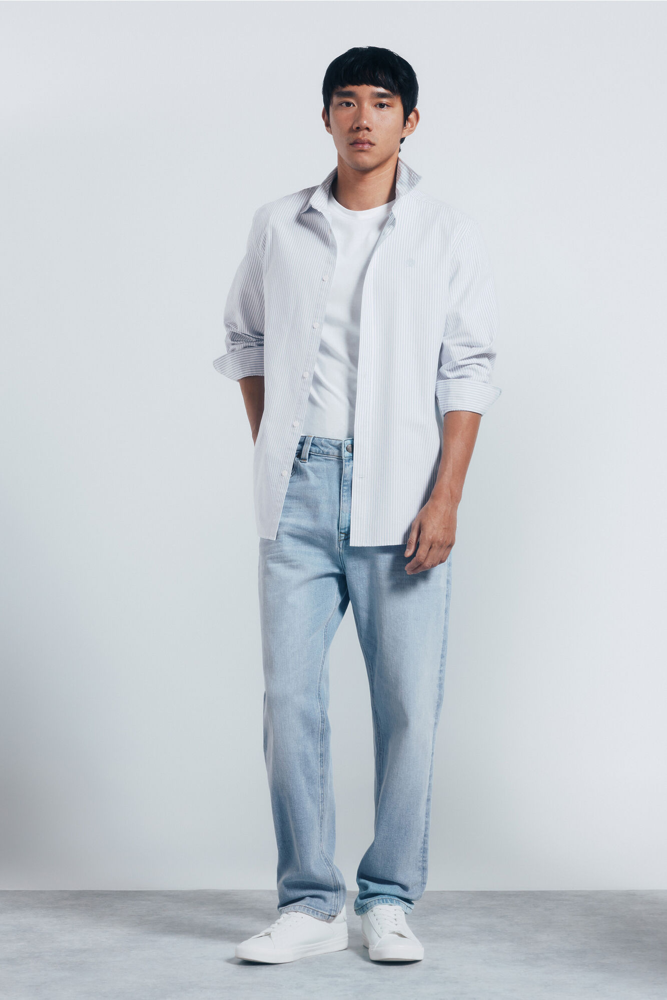 Springfield Camisa Oxford a rayas