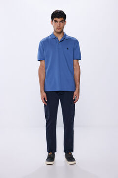 Springfield Polo piqué basico regular fit azul tinta