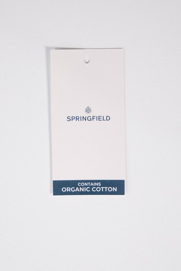 Springfield Sudadera texto bordado combinada marino
