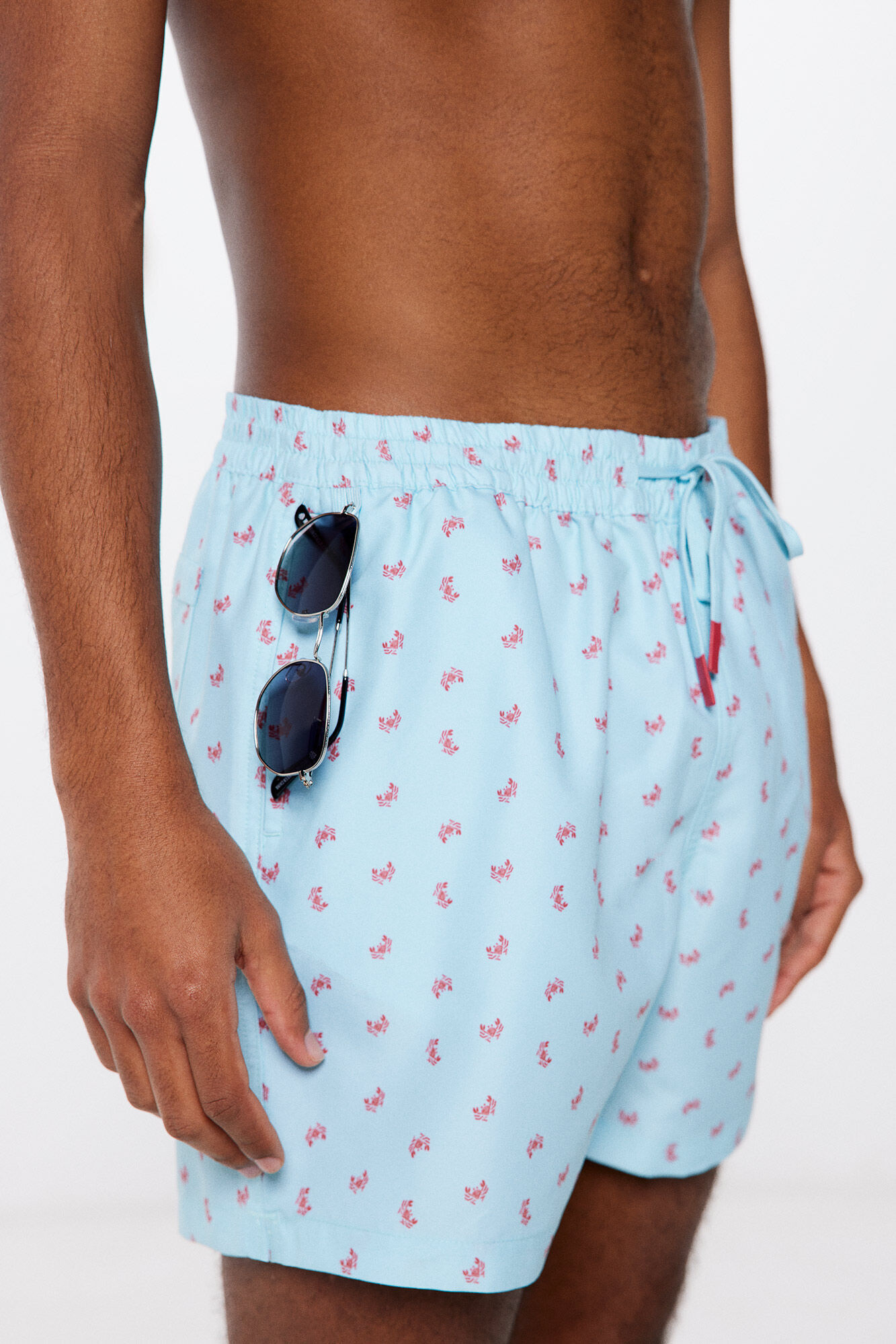 Springfield Ba&ntilde;ador estampado cangrejos