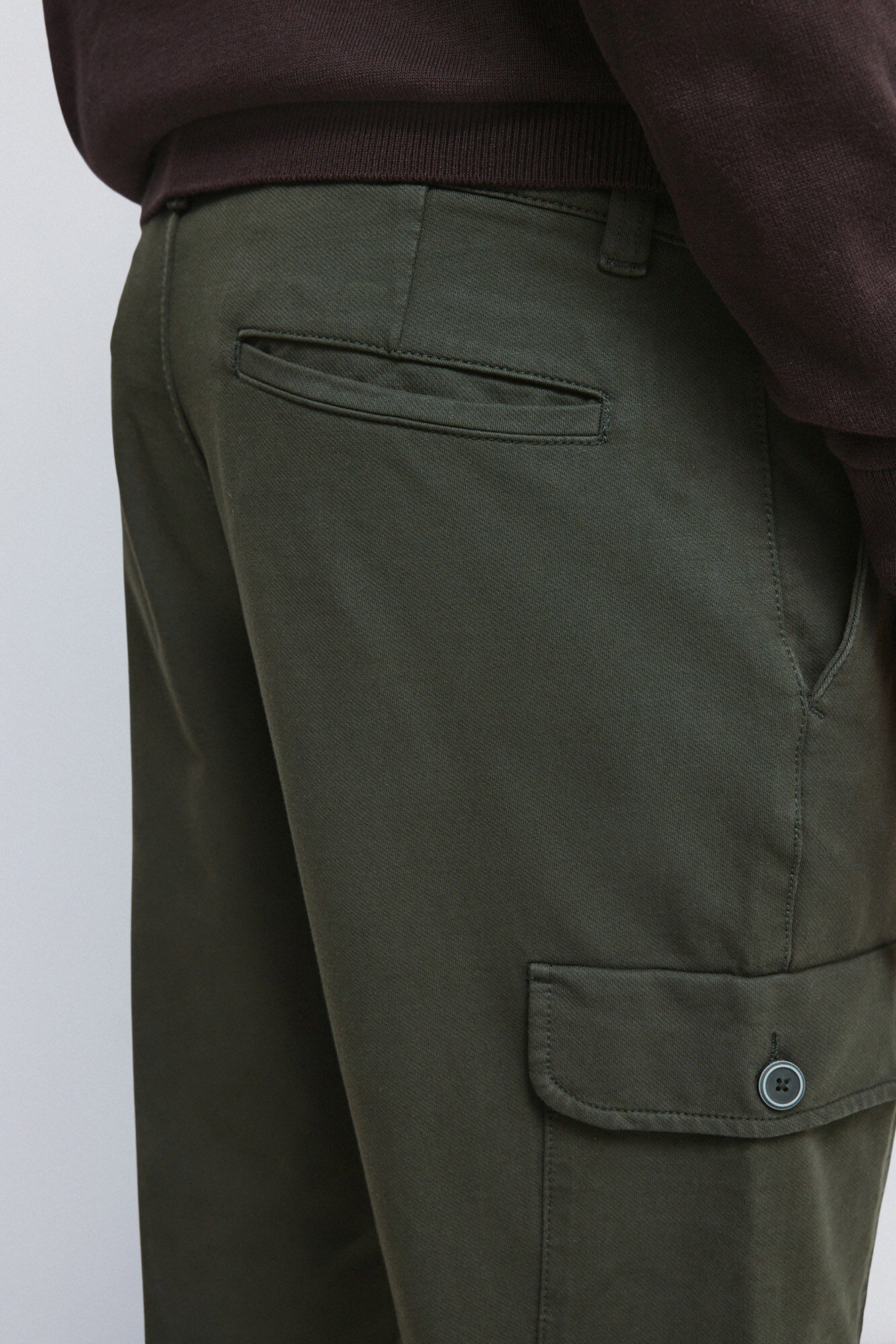 Springfield Pantal&oacute;n cargo de ajuste c&oacute;modo kaki