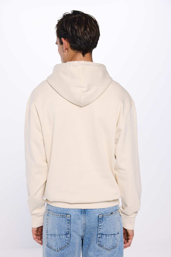 Springfield Sudadera capucha take de shot blanco
