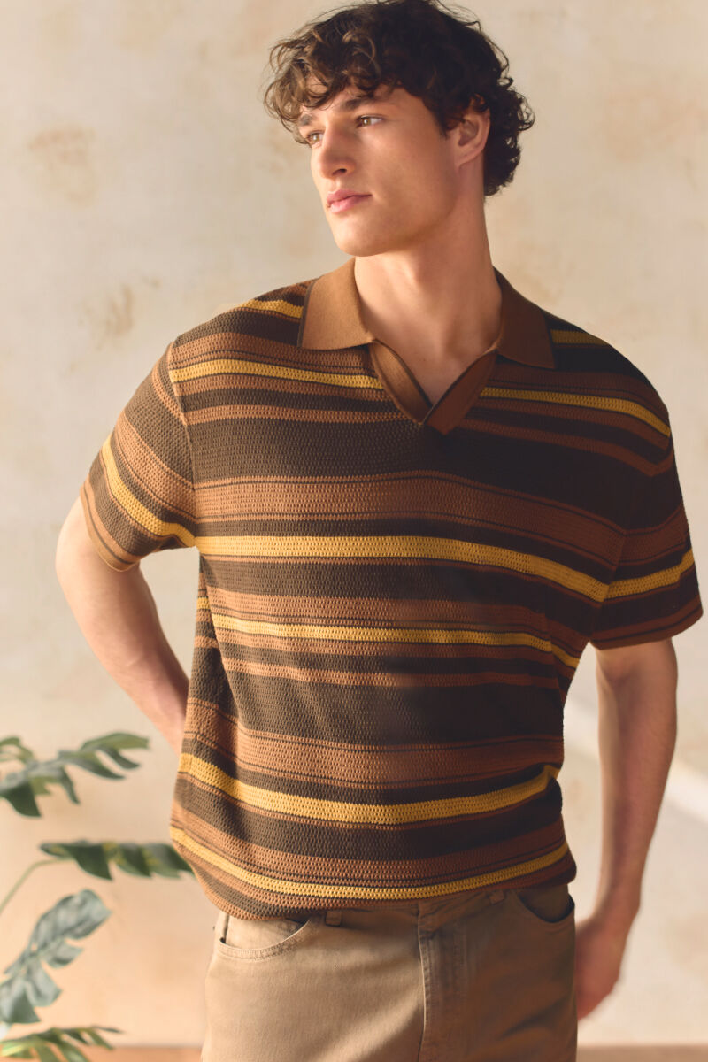 Springfield Polo con estructura de rayas