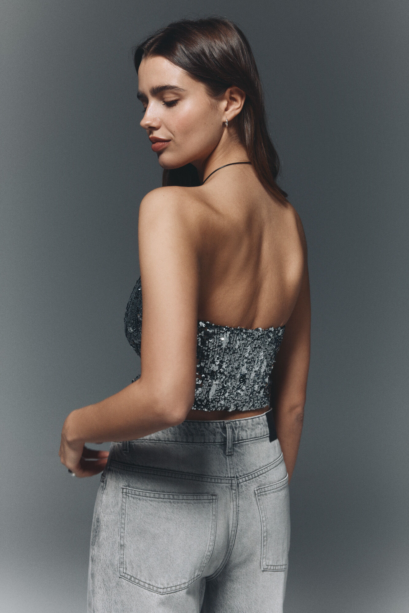 High Spirits Top Glowin gris