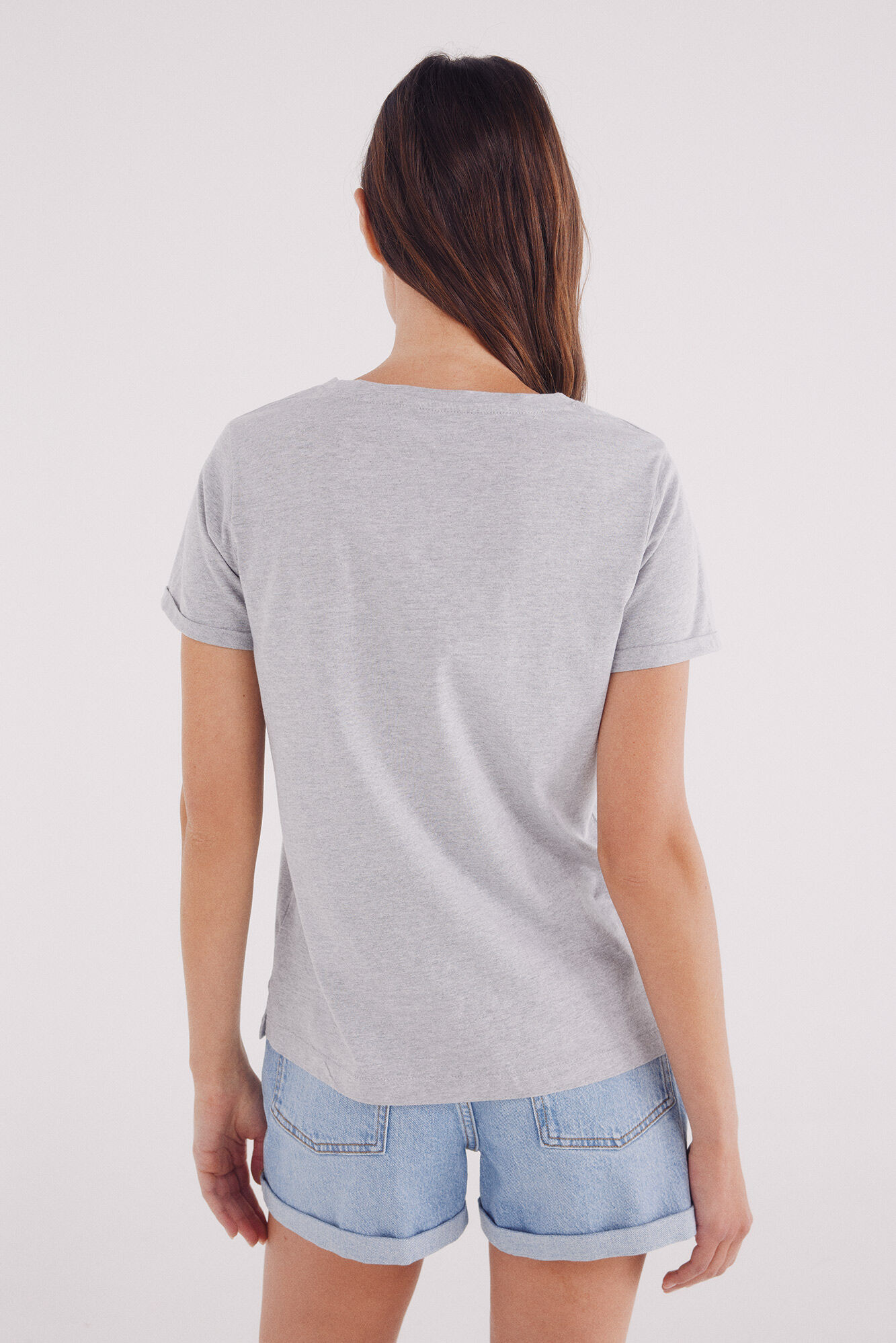 Springfield Playera gr&aacute;fica gris