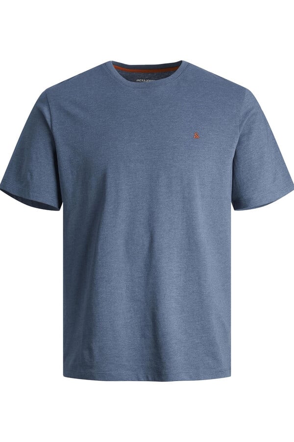 Jack & Jones Playera lisa estándar fit azul tinta