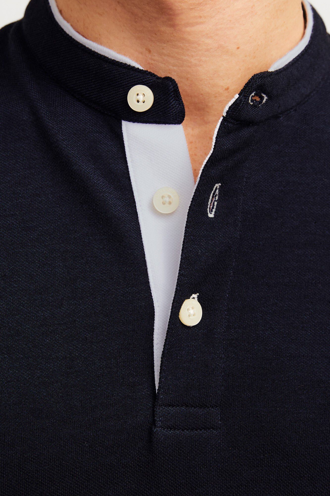 Jack & Jones Polo slim fit cuello mao marino