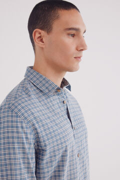 Springfield Camisa algodón slum cuadros azul