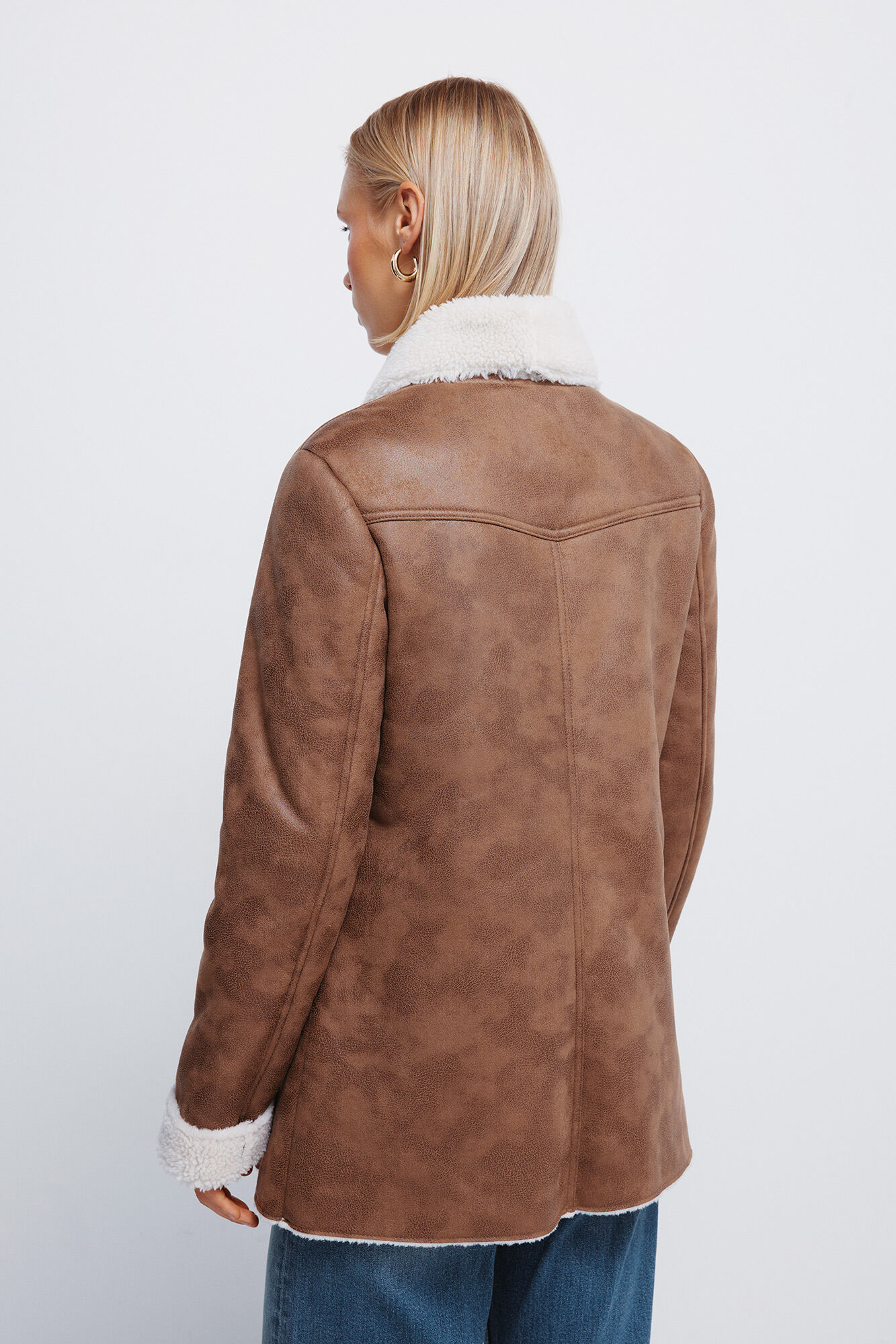 Springfield Chamarra con botones de doble cara  caf&eacute;