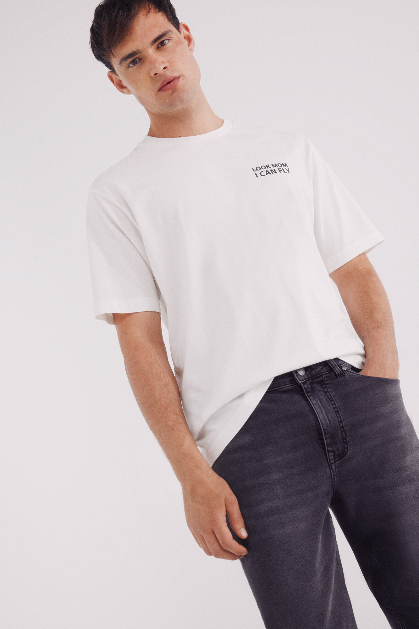 Springfield Jeans gris oscuro slim fit gris