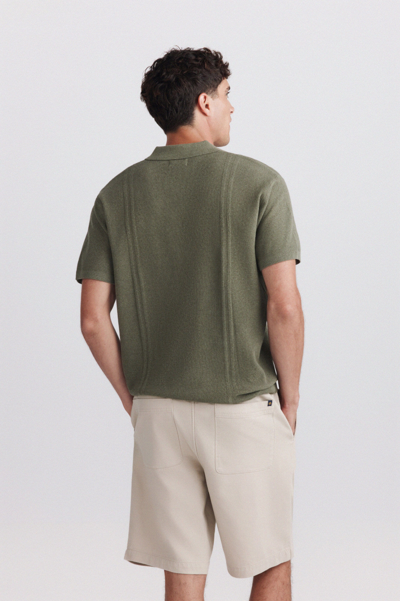 Springfield Polo b&aacute;sico de estructura kaki