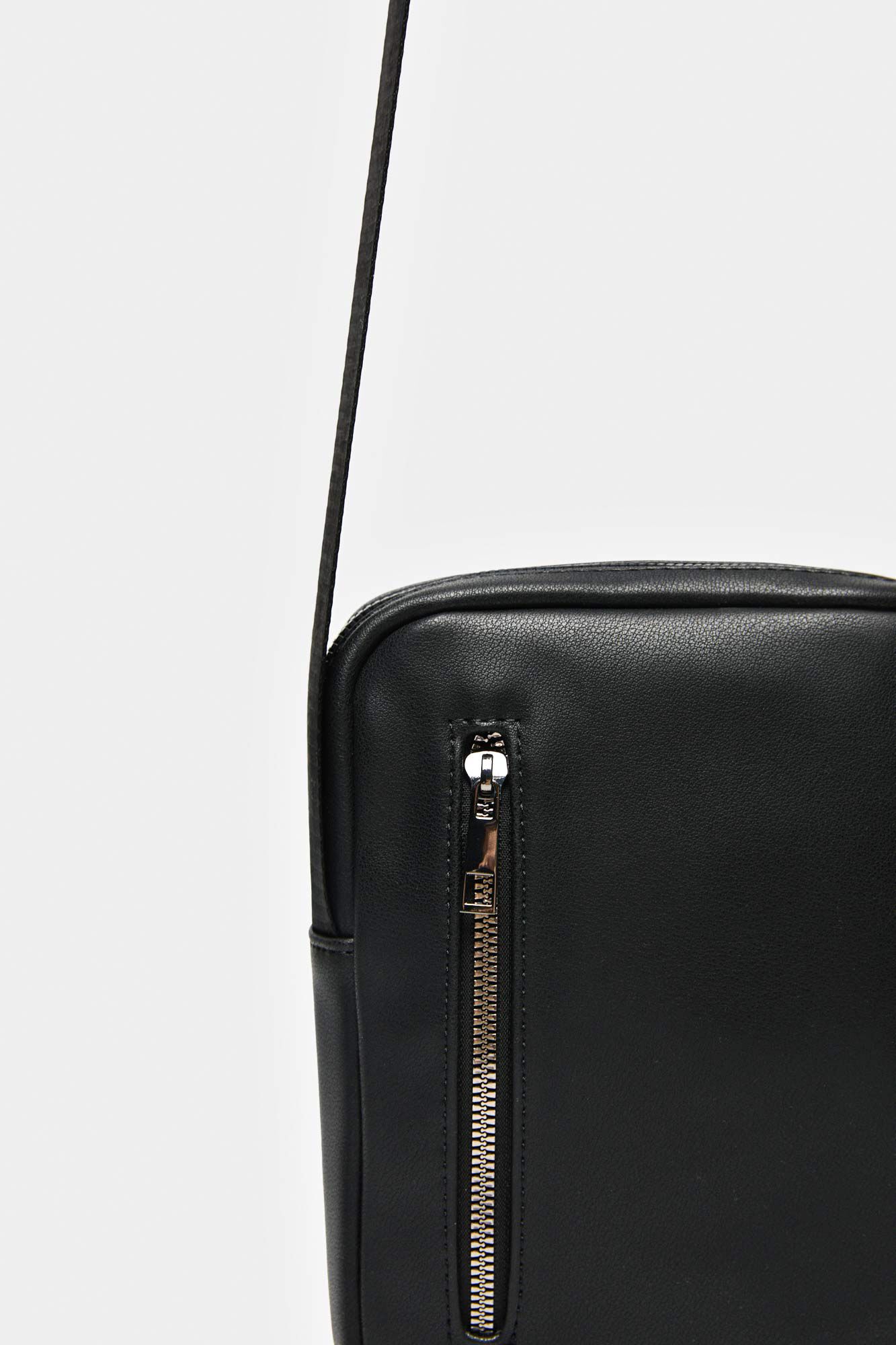 Springfield Bolso peque&ntilde;o cruzado efecto piel negro